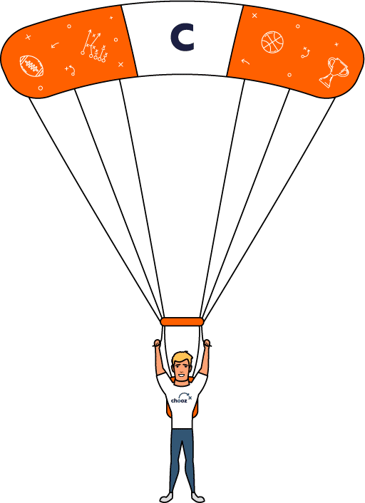 sky diver illustration