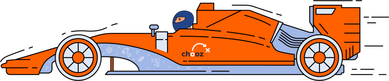 Chooz Marketing Formula One illustration