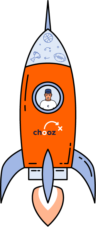 Chooz Marketing Rocket illustration