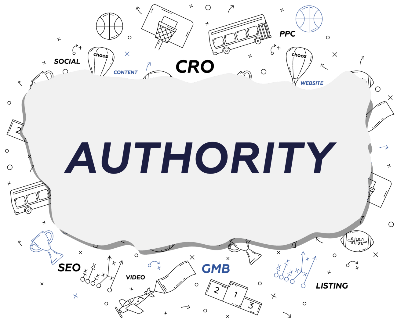 Authority Link building banner for Chooz Marketing