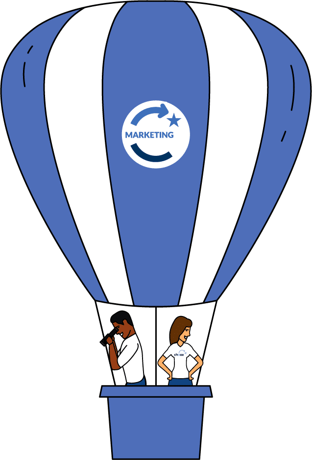 hot air Chooz Marketing balloon